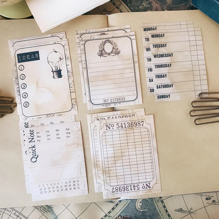 10 шт./упак. Винтаж Кофе сетки Memo Стикеры DIY ремесло Скрапбукинг альбом мусор