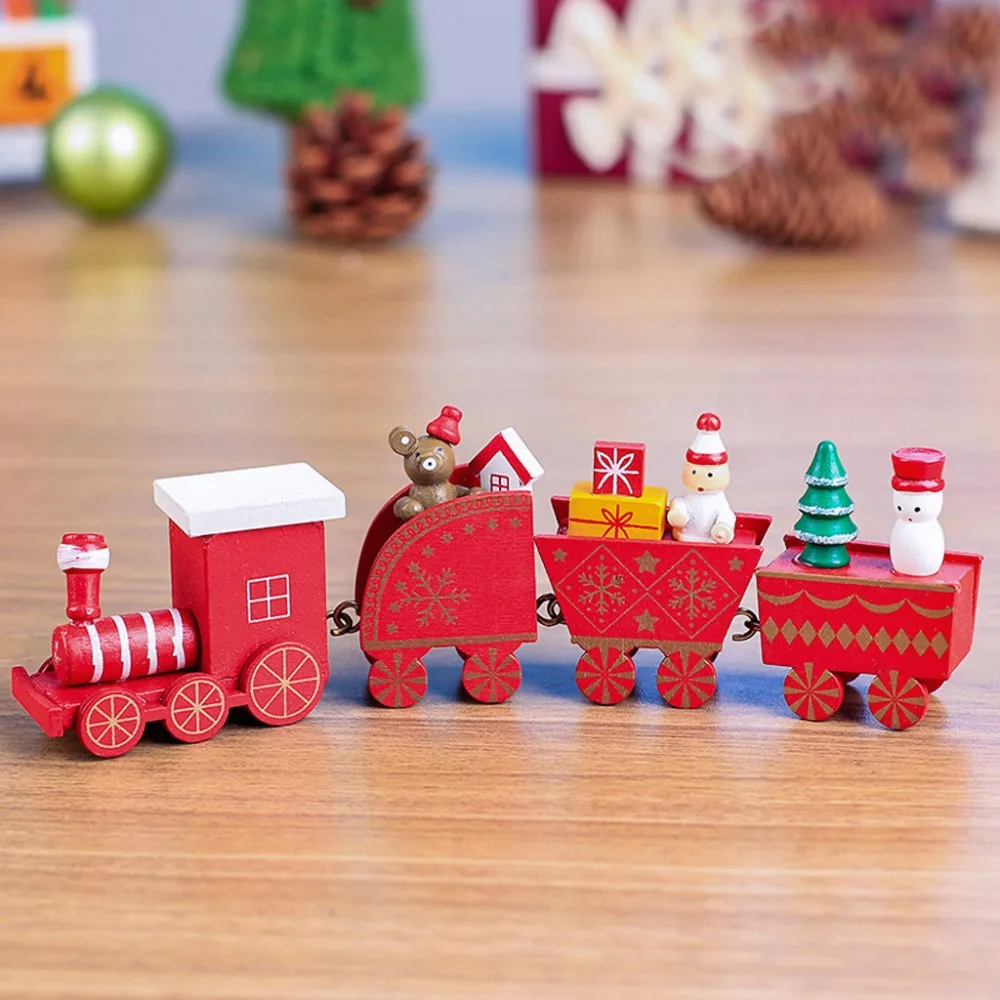 Рождественский поезд дерево для дома Рождественская елка Праздничная Вечеринка рождественские украшения детские игрушки Подарок новогодний орнамент navidad# 3F