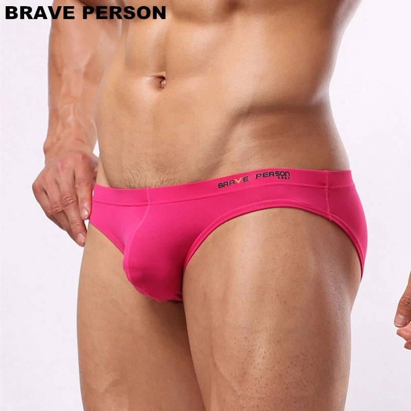 Храбрые мужские сексуальное нижнее белье дышащие трусы бикини мужское