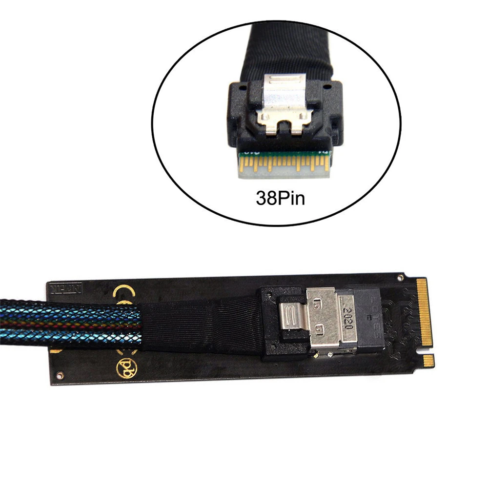 NGFF M-Key NVME to SFF-8654 Slimline SAS Card Adapter and U.2 U2 SFF-8639 PCIe SSD Cable for Mainboard | Компьютеры и офис