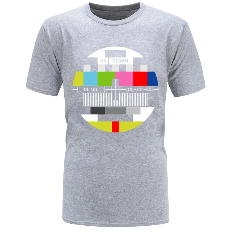 

A No Signal Streetwear Men's 3D Printed T-shirt Hip-hop Style Shirt Alternative Novelty Geometric Summer T-shirt Oversized Top