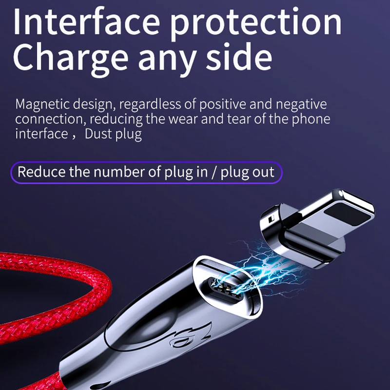 Магнитный USB-кабель HOCO для iPhone 12 11 Xs Max Xr 8 7 кабель быстрой зарядки Тип C зарядное