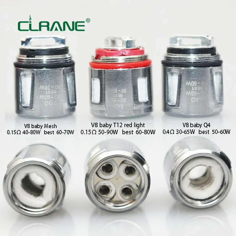 5 шт. V8 Baby Mesh Q4 T12 сменный сердечник катушки для SMOK Resa Stick Kit TFV12 Prince