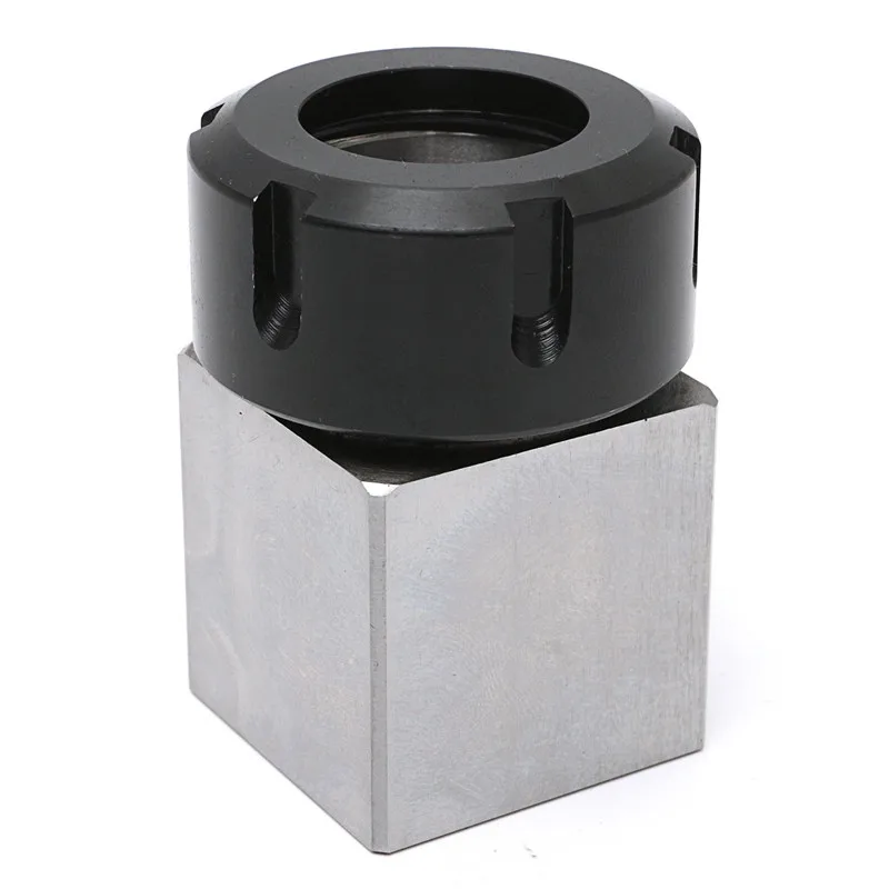 

ER-32 Square Collet Block Chuck Holder Hard Steel Spring Chuck Seat 3900-5124 45x65mm For CNC Lathe Engraving Machine