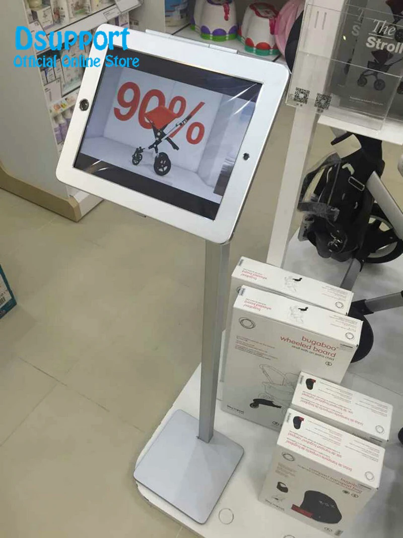 Подходит для iPad Противоугонный дисплей напольная подставка чехол с замком киоск держатель для iPad Pro 12,9 металлический чехол с рамкой безопасности