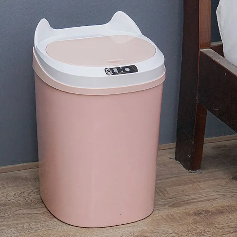 

1pc Convenient Waste Bin Household Automatic Induction Trash Can Container