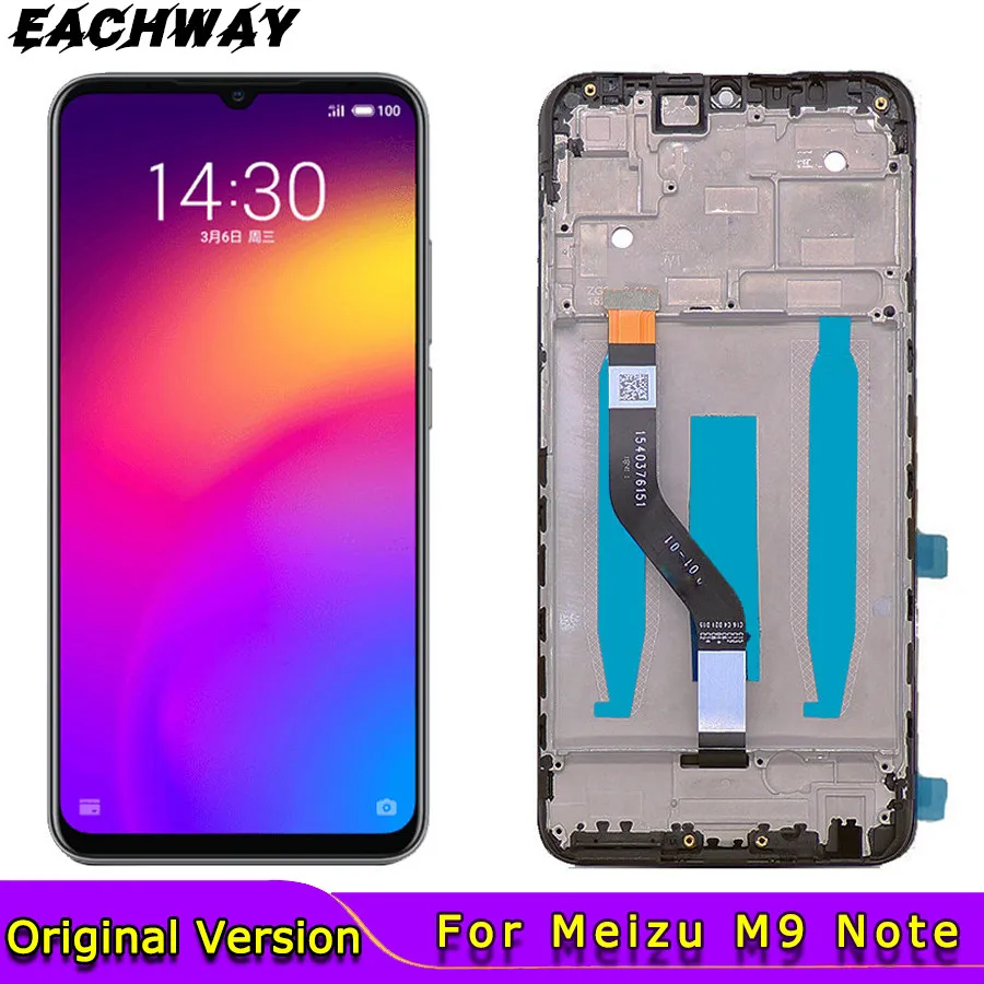 Оригинальный экран 6 2 дюйма ЖК Meizu M9 Note + сенсорная панель с дигитайзером в сборе