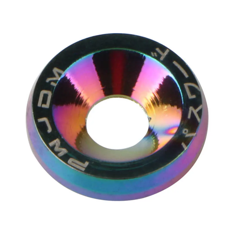 Алюминий 10 шт. автомобиль изменение шестигранные крепежные детали крыло шайба