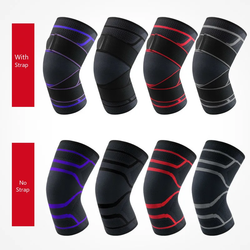 1 шт. двойное использование под давлением Поддержка колена для спорта Эластичная