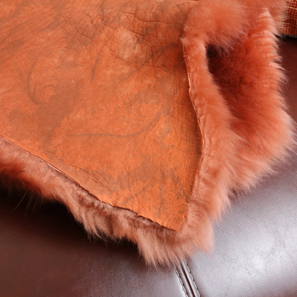 90 * 140cm pure wool sheepskin carpet mat bedroom home decoration rug | Дом и сад