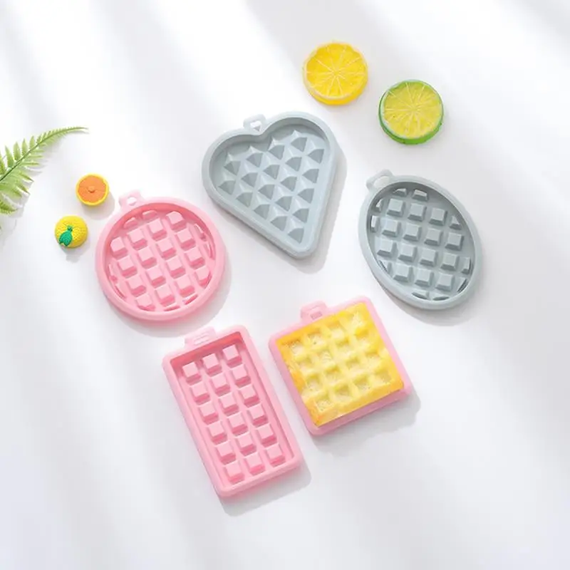 

Silicone Food Grade Silicone Waffle Mold DIY Blue Pink Soft Non-Stick Cake Waffle Baking Mold DIY Baking Tools Accessories