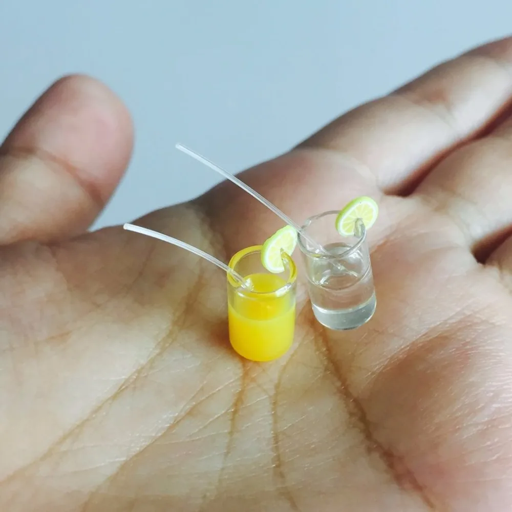 2 шт./компл. Кукольный Миниатюрный лимонный кукольный домик 1:12 мини-кукольный с