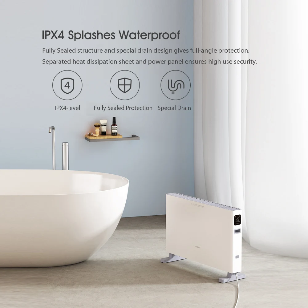 Электрический нагреватель Youpin Smartmi 1S умный беззвучный двойная защита сенсорное