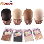 Alileader, лидер продаж, 2 шт.упаковка, Женская Крышка для парика, 4 цвета, удобная растягивающаяся Женская Крышка для парика, свободный размер