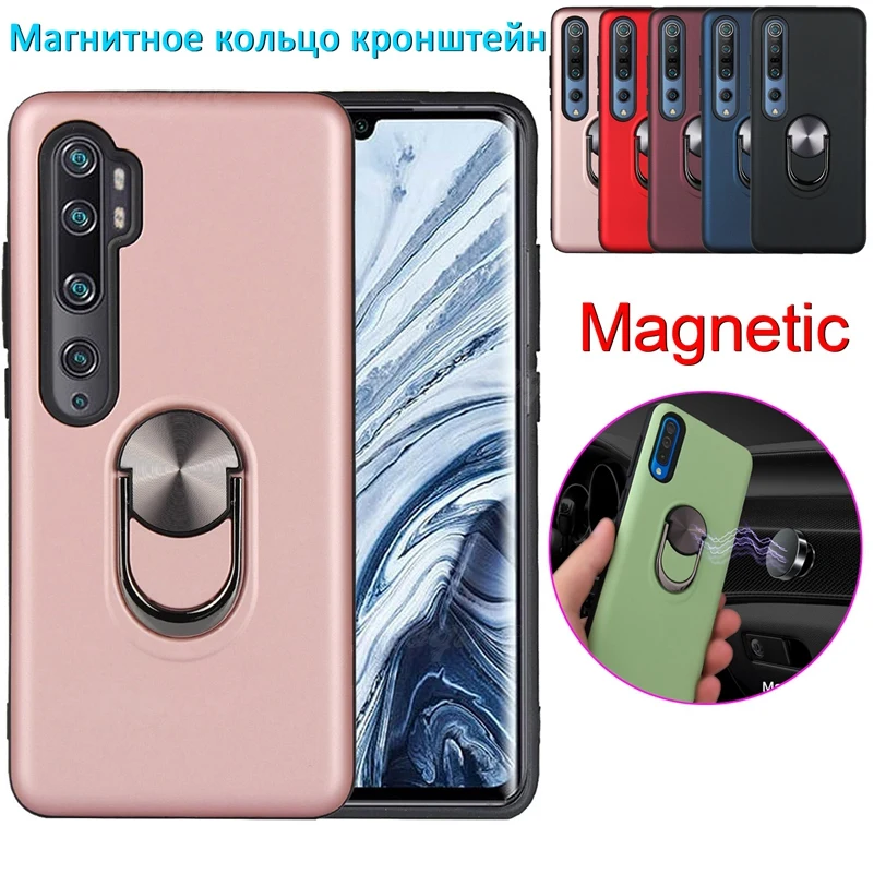 Магнитный чехол с кольцом-подставкой для Xiaomi Mi Note 10 Pro 9t A3 Xiomi Redmi 9 Max 8 9s 10s 7 8t 9c 9a k20 K30