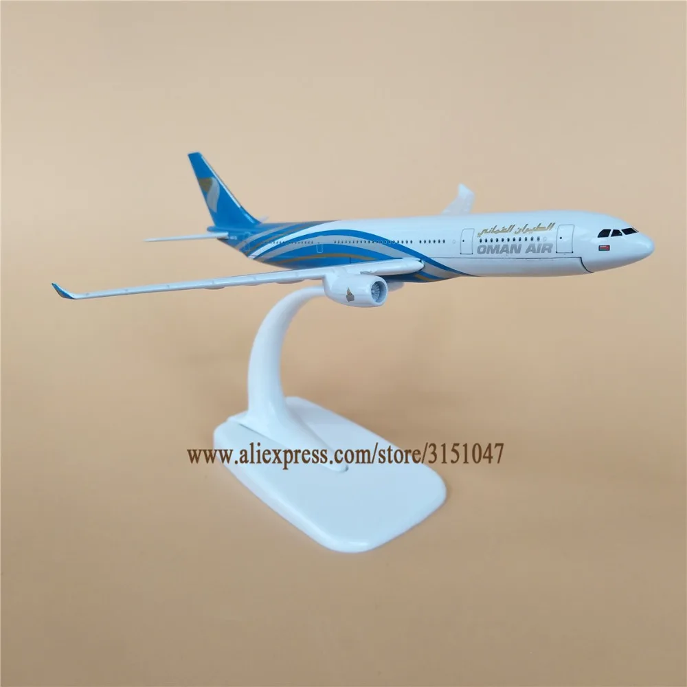 Модель самолета 16 см Oman Air Airlines модель аэробука 330 A330 из металлического сплава