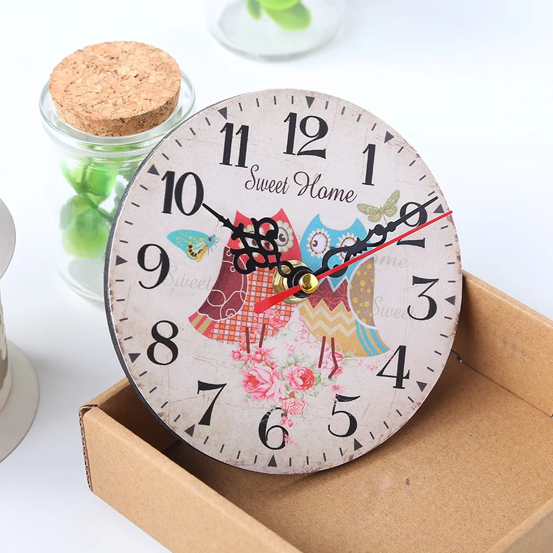 Деревянные настенные часы Uk домашний декор немой кварцевые Подвесные античный