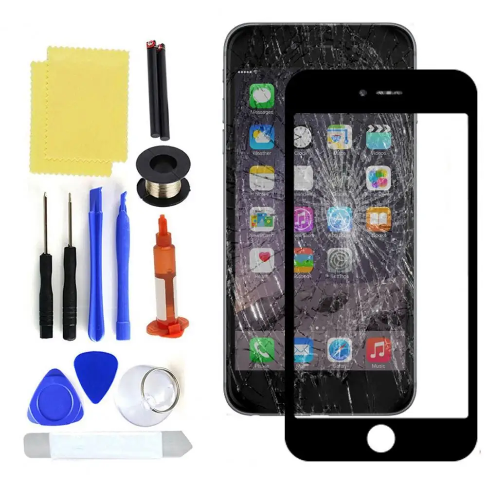 

Professional Digitizer Phone Screen Front Glass Replacement Tool Kit UV Glue + Molybdenum Wire Tool Kit For iPhone 7/7p/8/8p/se2