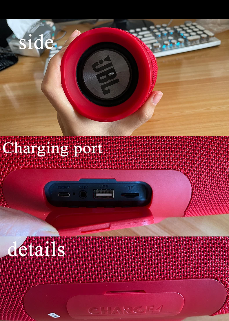 JBL Charge 4 Bluetooth Беспроводной Динамик Ipx7 Водонепроницаемый открытый музыка