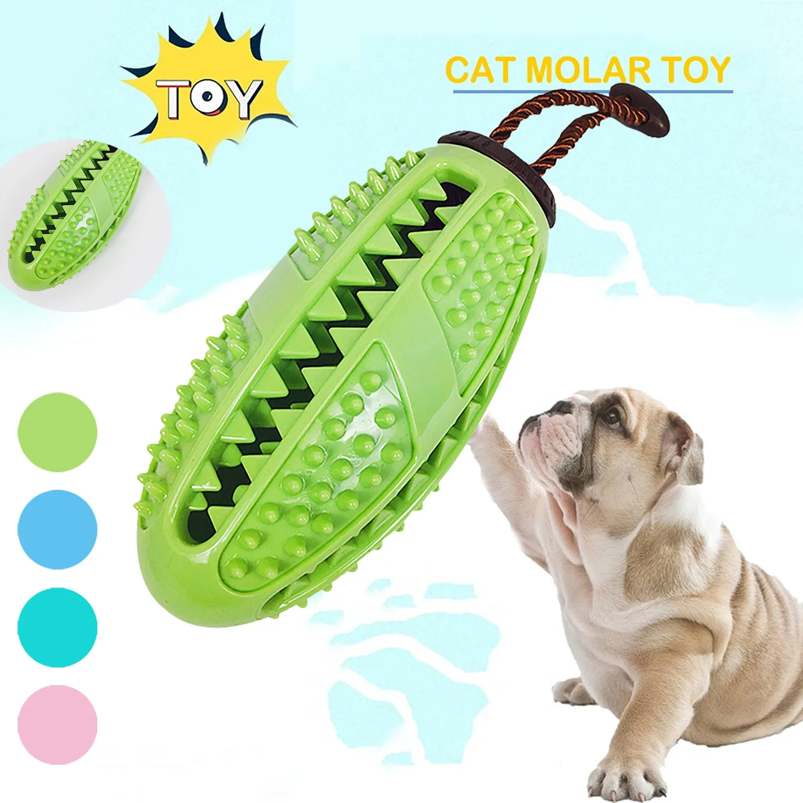 Кошечка для домашних животных бумажная веревка Зеленый Кактус шлифовальные