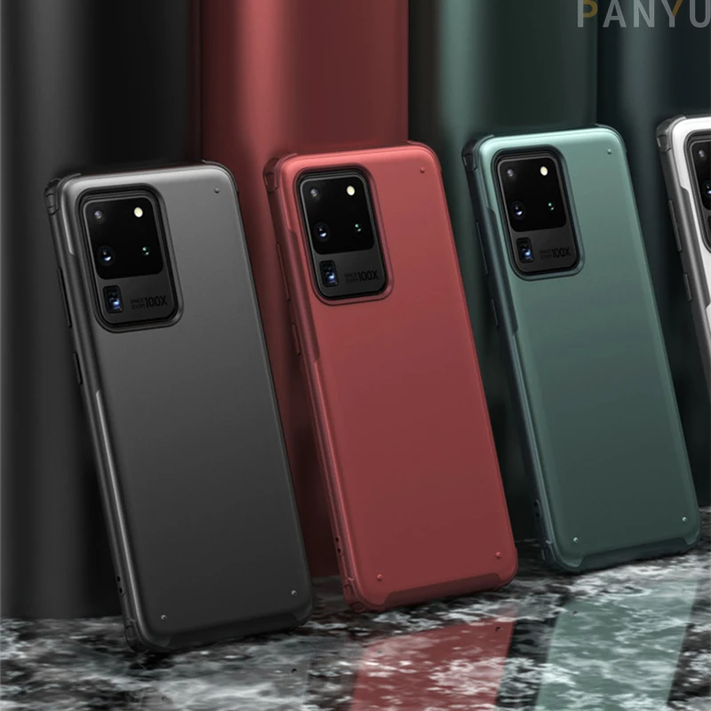 

Phone Case For Samsung Galaxy S20 Ultra Plus Luxury Matte Ultra-thin Cover Soft TPU Edge Silicone Protective Shockproof Shell