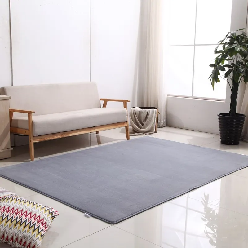 

Hot Sale Candy Colors Coral Velvet Rugs Bedside Bedroom Floor Mat Carpets For Living Room Carpet Soft Study Table Rug Tea Indoor