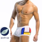 Мужские шорты-боксеры для плавания, летние пляжные шорты для купания, быстросохнущие, четыре угла, купальник с подставкой, весна 2021