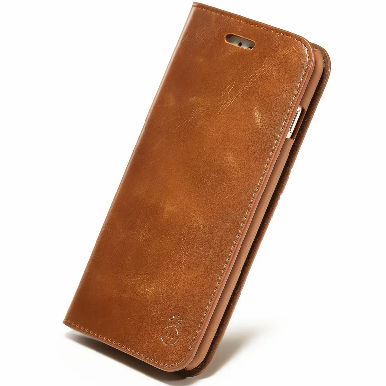 Роскошный Musubo кожаный чехол-книжка с застежкой для iphone Xs Max X XR 7 Plus 6plus 6s 5 Флип Стенд кожаный чехол для iphone 8 Plus держатель для карт - Цвет: Оранжевый
