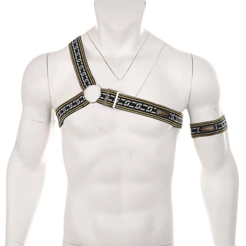 707B harness and arm Ремни для нижнего белья для мужчин плечо тело грудь эластичный бандаж ремни эротический костюм сексуальный hombre Производительность Регулируемый или повязку - Цвет: 707B harness and arm