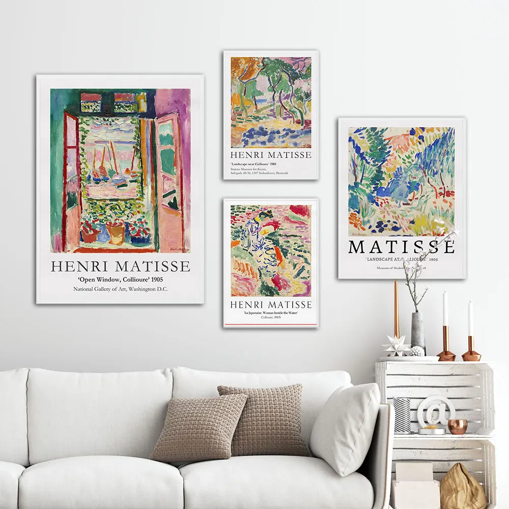 

Henri Matisse Abstract Landscape Poster Vintage Canvas Painting On The Wall Retro Art Print Picture For Living Room Home Decor