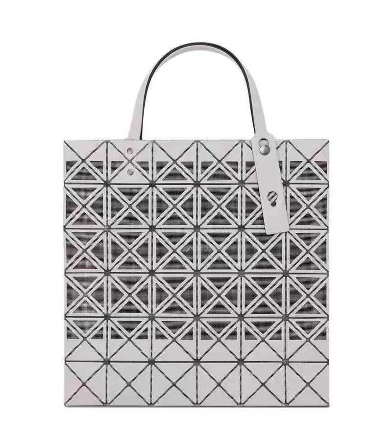 

2021 New Fashion Rhombus Shoulder Bag for Women Handbag Frosted Hollow Diamond High Capacity Tote Bag