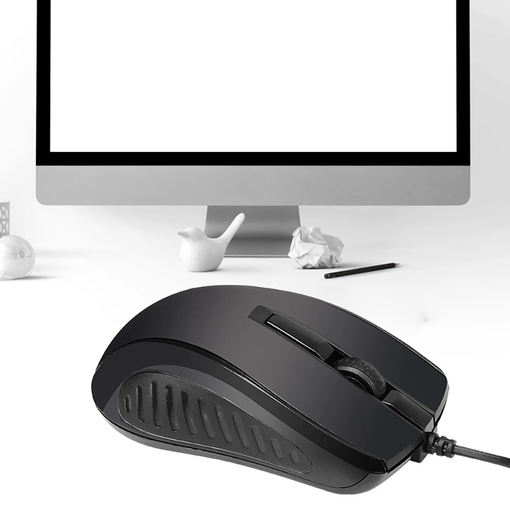 

Positioning Accuracy Wired 1000 DPI Non-Slip Mouse With USB Interface Compatibility For Home Office Computer Laptop Wired Mouse