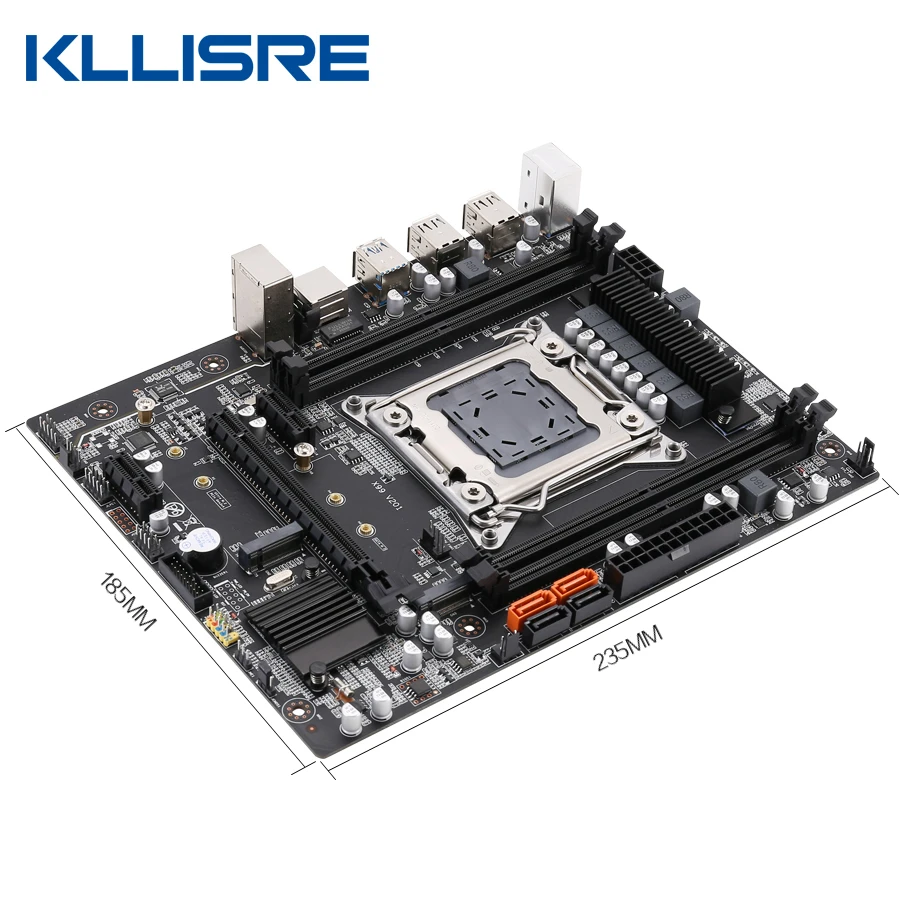 Комплект материнской платы Kllisre X99 LGA 2011-3 процессор Xeon E5 2678 V3 2 шт. X 8 ГБ = 16 2666 МГц