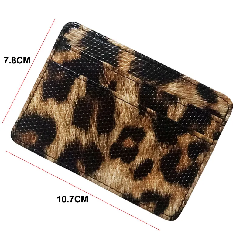 2020 маленький женский бумажник с отделениями для карт унисекс модный леопардовый