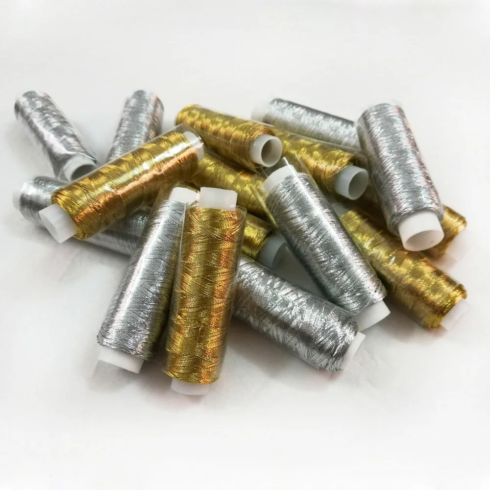 Крестообразные нити из полиэстера золотистые/серебристые длиной 200 метров 1