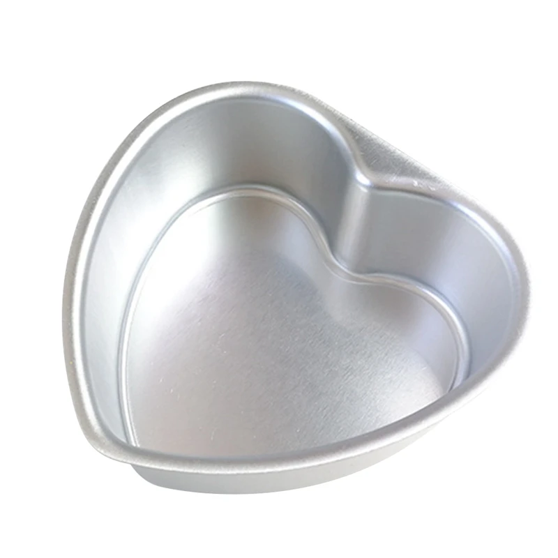 6 8 дюймов в форме сердца съемное дно утепленная Алюминий сплав шоколадный торт