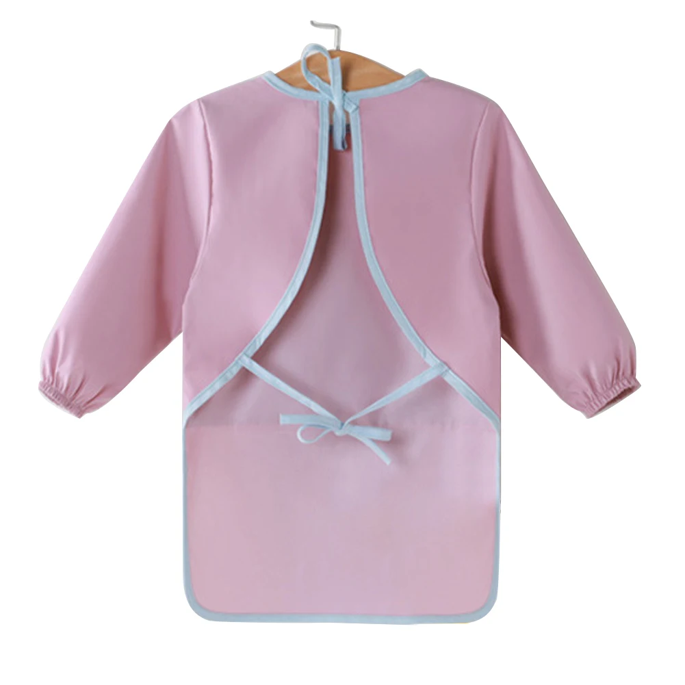 Детский нагрудник фартук водонепроницаемая эластичная манжета на шнуровке для