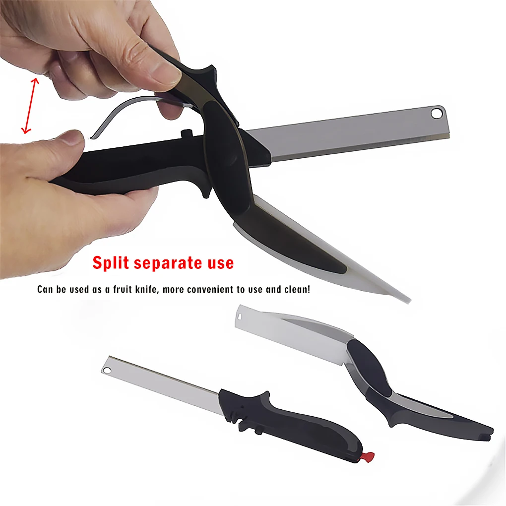 Кухонные ножницы из нержавеющей стали 2 в 1 измельчитель многофункциональный