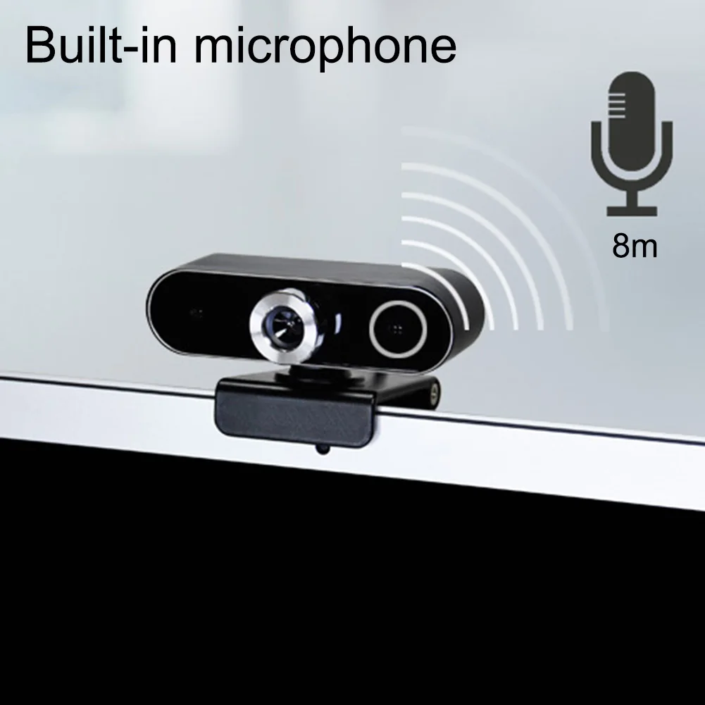 

Webcam 0.12 Megapixel High Definition Camera Web Cam 360 Degree Webcam USB MIC Clip-on for Laptop Desktop Computer Accessory