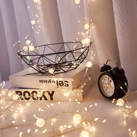 500led crackle ball fairy firecracker light christmas copper wire garland light crystal ball led string lights for wedding party