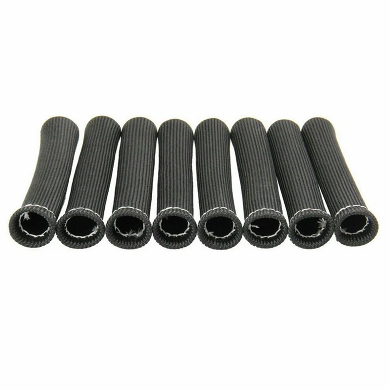 

8 Pcs Spark Plugs Wire Boots Protector Sleeve Heat Shield Cover Easy Installation NJ88