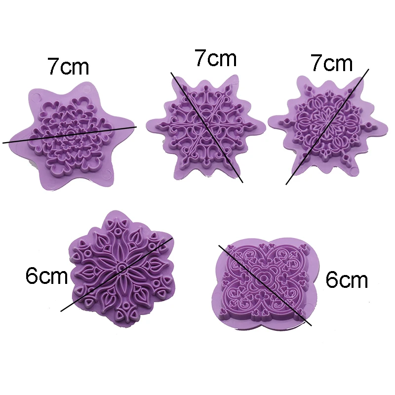 Глиняный инструмент из нержавеющей стали с геометрическим узором резак для