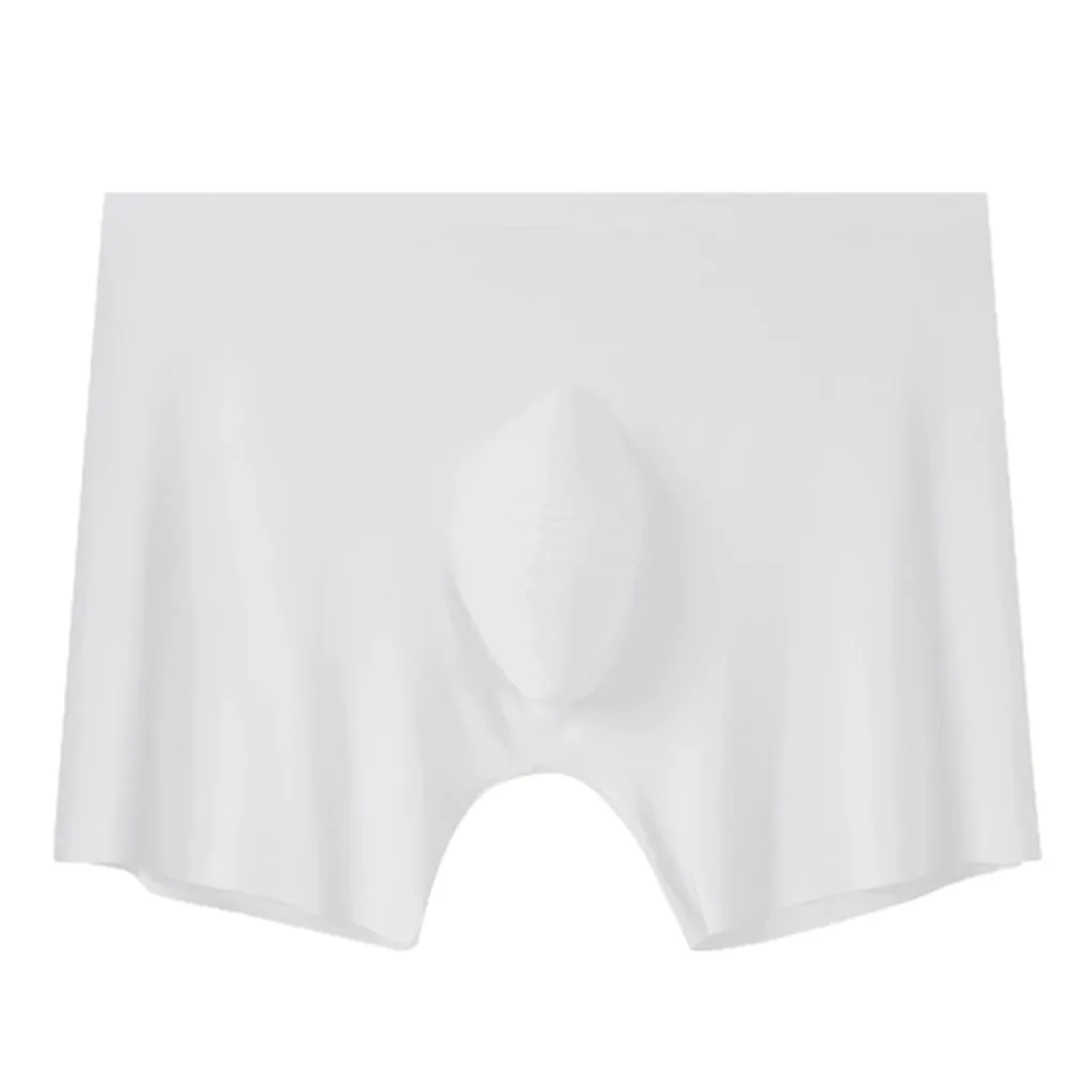 

Summer Men's Ice Silk Underwear New Silver Lon Antibacterial Cueca Ice Silk Underwear Breathable Underwear