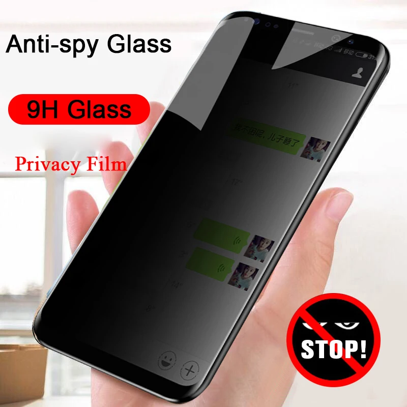 

Anti Spy Tempered Glass For Xiaomi Poco X3 Pro Mi 11 Lite 10T Pro Full Cover Privacy Screen Protector For PocoX3 NFC M3 F2 X2