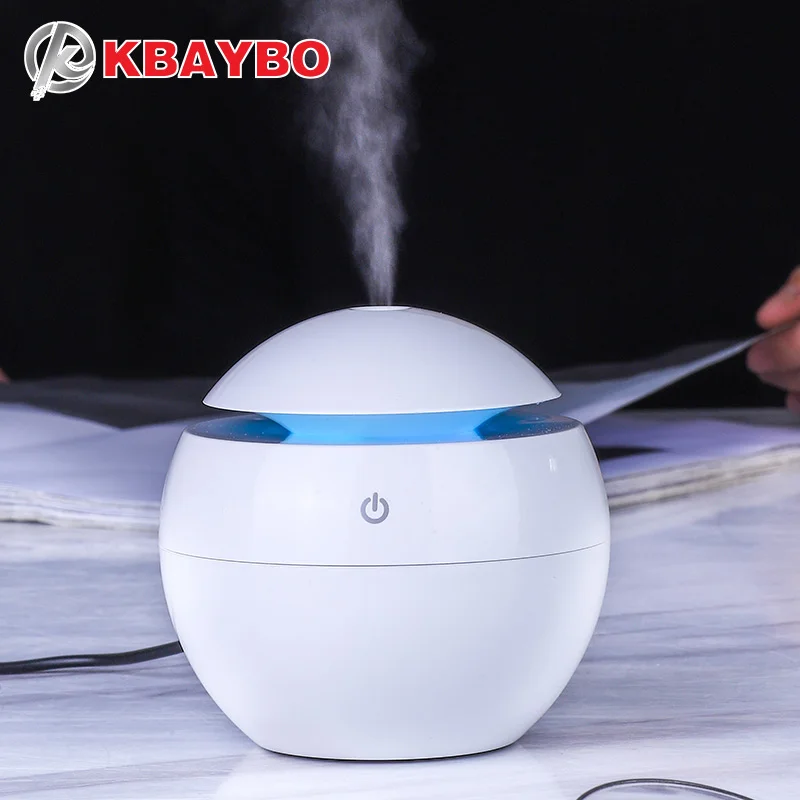 

130ML USB humidifier Ultrasonic aromatherapy essential oil diffuser for home electric diffusers air purifier with lights