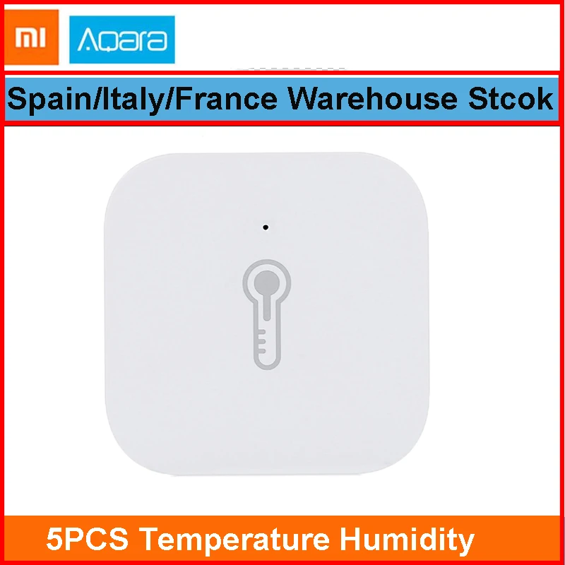 5PCS Aqara Sensor Aqara WSDCGQ11LM датчик температуры и влажности умный дом устройство Ecosysterm умный дом приложение беспроводное подключение ZigBee - Цвет: 5PCS Aqara Sensor