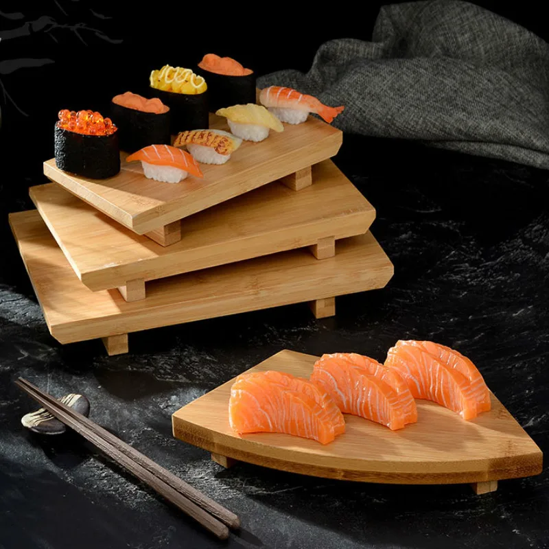 Bambus Sushi Bord Rechteckigen Sushi Plattform Kochen Sashimi Japanische Und Koreanische Küche Geschirr Teller Tablett WF
