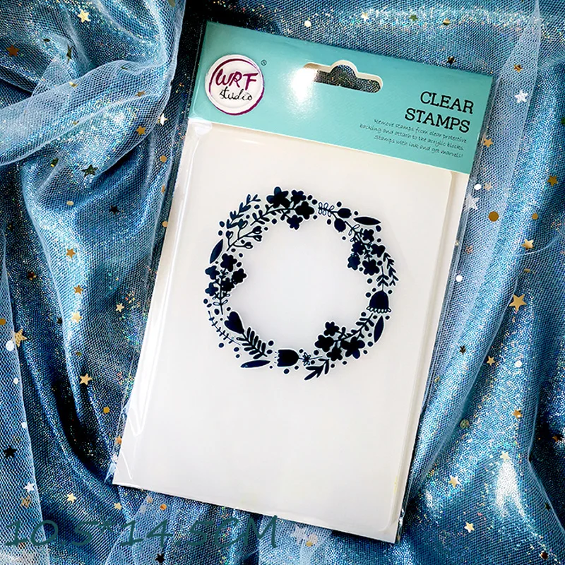 Венок из цветов Пластик папки для тиснения DIY Фото Карты Делает фон Шаблоны