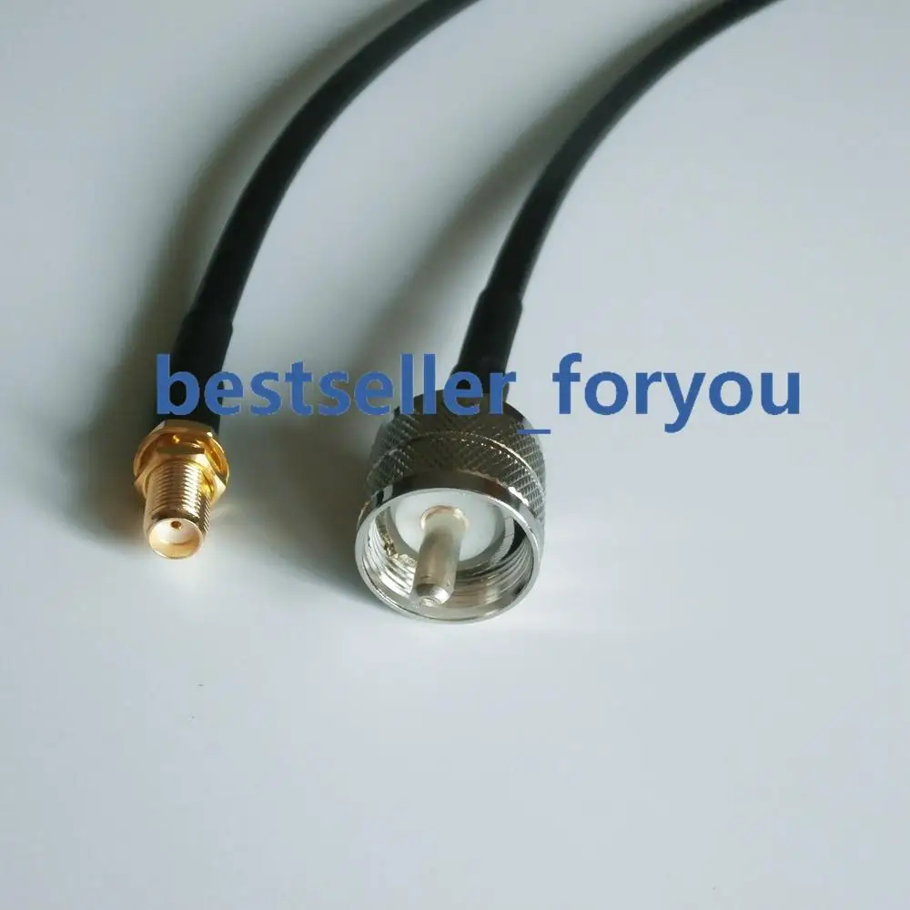 SMA женский UHF штекер PL259 PL 259 RF прямой свиной хвост Перемычка RG58 кабель 50