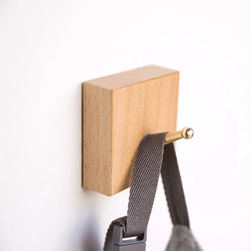 Горячая продажа настенная вешалка для пальто деревянная одежды ключ крюк